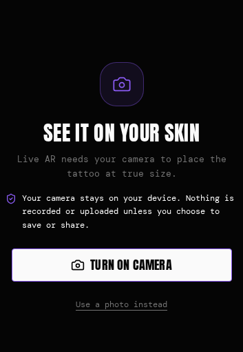 InkSimulator's current live camera introduction